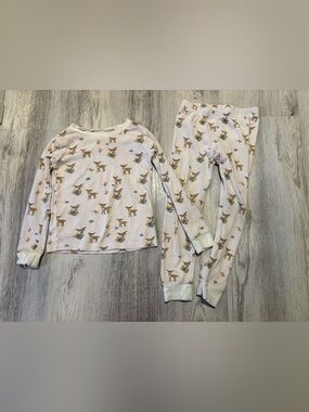 Burt’s bees 100% cotton. Deer, two-piece pajamas